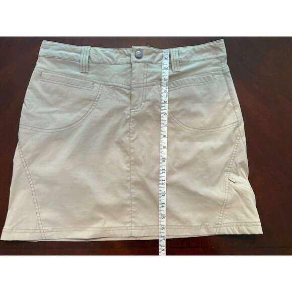 Athleta Active Quick Dry Dipper Casual Utility Skirt Skort in Tan Size 8 - Picture 12 of 12